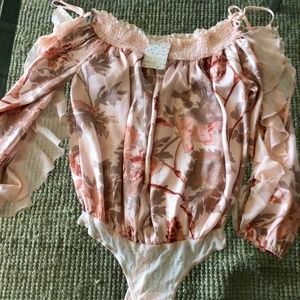 New! Free People born to love bodysuit